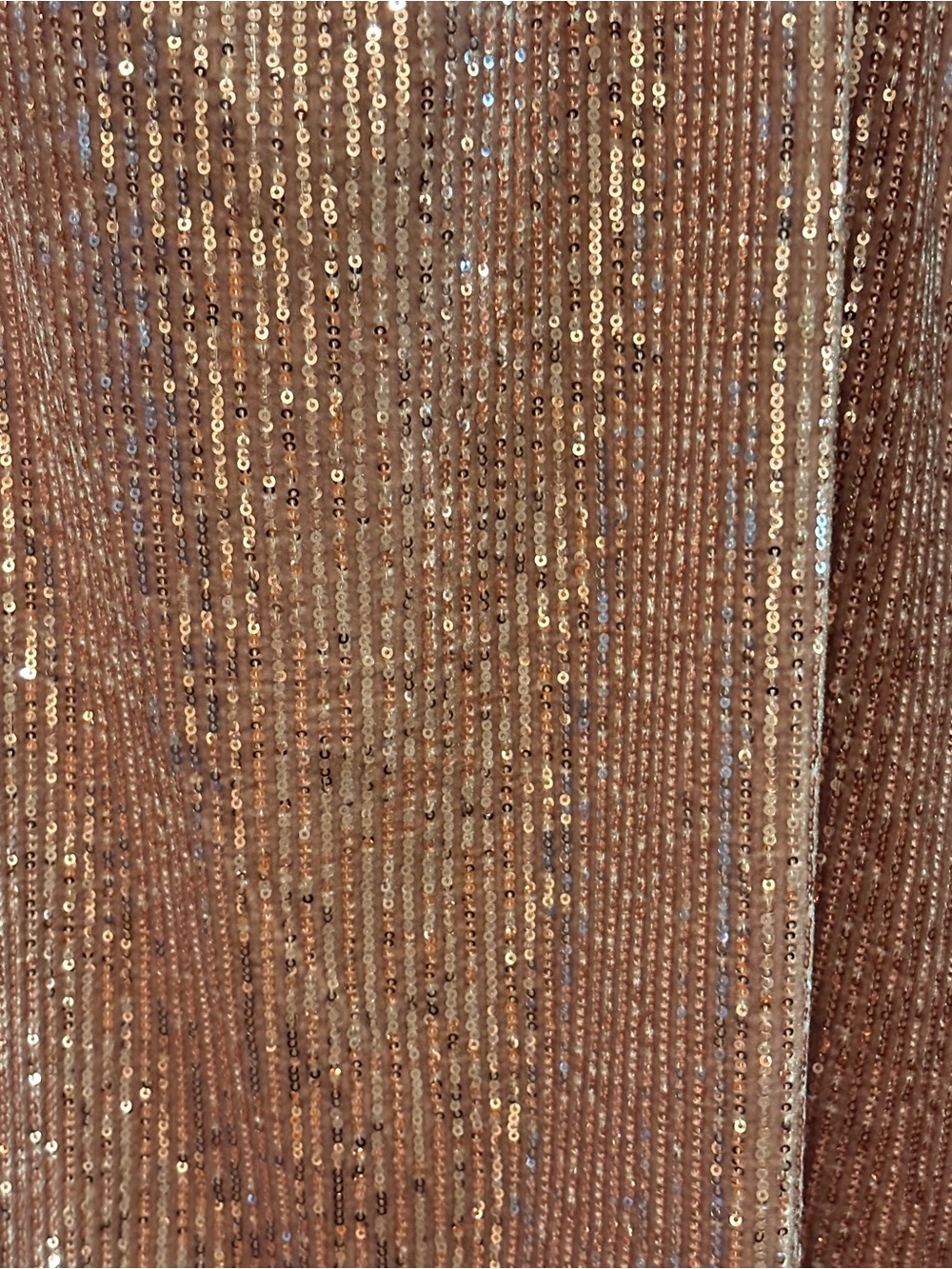 Masscob Rose Gold Sequin A-Line Skirt - Picture 7 of 8